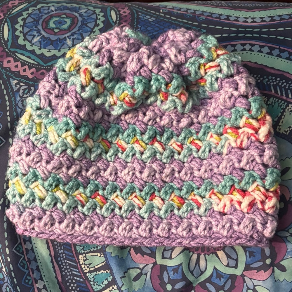Colorful Crochet Beanie
